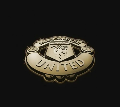 Manchester United FC Logo in Gold Design