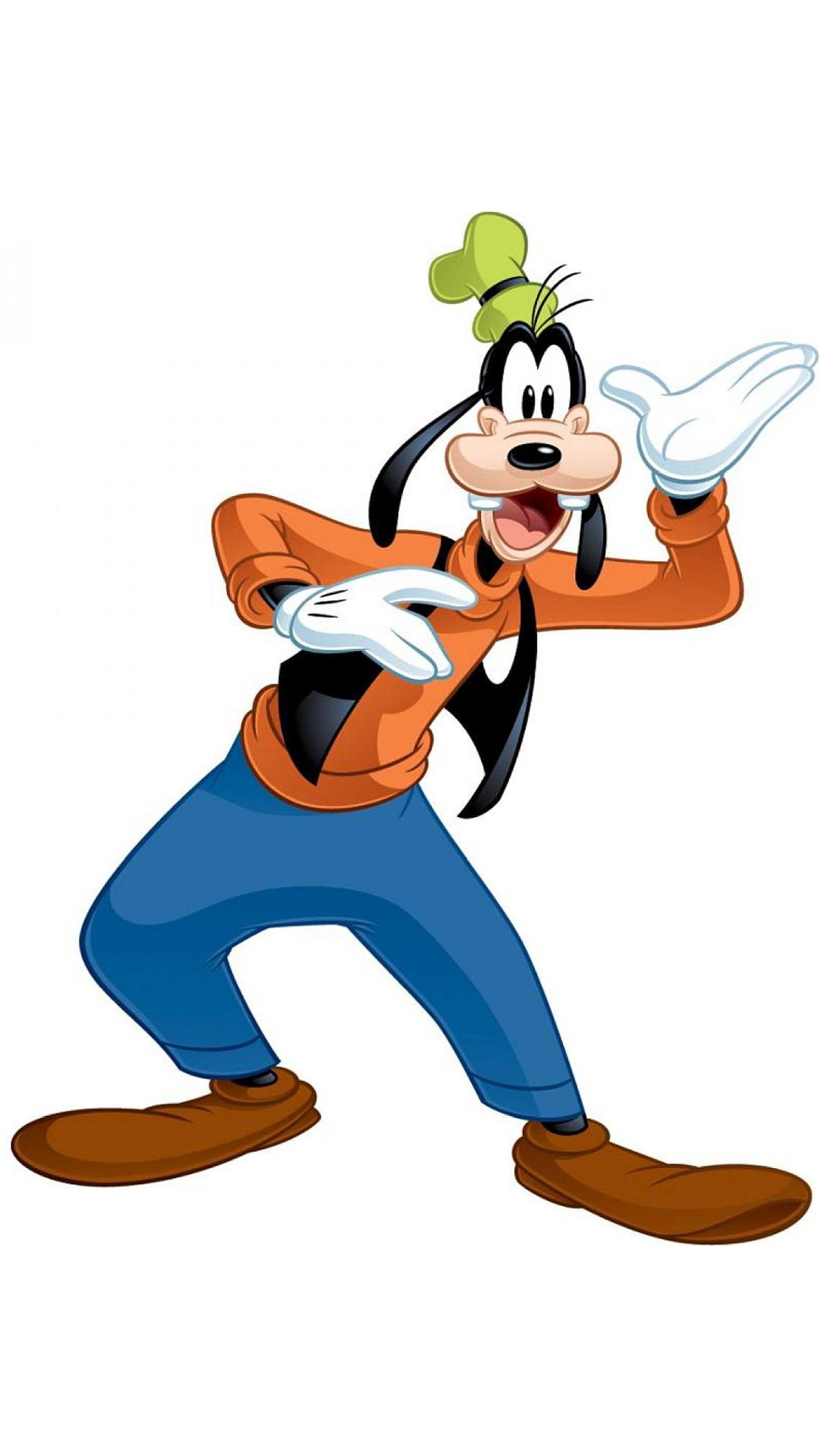 Goofy, el personaje goofy, sostiene un vaso de agua (personaje de dibujos animados, tonto)