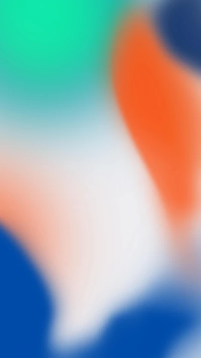 pomme, bleu, iphone x, orange, mur de stock