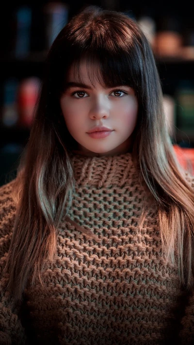 beautiful, beauty, brown hair, cute, female