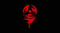 mangekyo sharingan, obito uchiha, black background, 5k, blackdark wallpaper