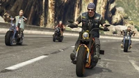 Hochoktanige Motorradverfolgung in Grand Theft Auto V