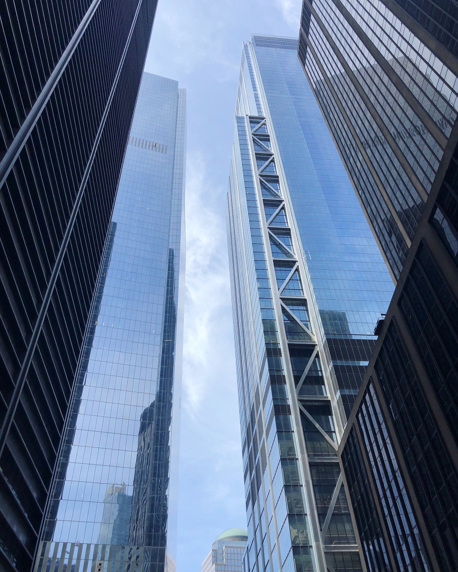 new york city, usa, skyscraper, tower block, blue wallpaper