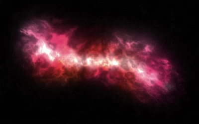 nebulosa, galaxia, universo, rojo, rosa