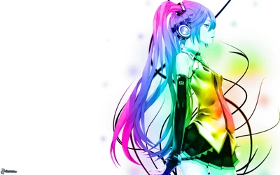 hatsune miku, vocaloid, graphic design, illustration, graphics