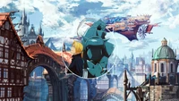 fullmetal alchemist, alphonse elric, edward elric, anime, fond décran 4k