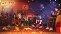 Reunión Festiva Arcana: Celebrando la Temporada con Personajes de League of Legends