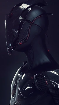 Zero: The Dark Assassin in Futuristic Armor