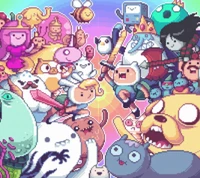 adventure time, pixel