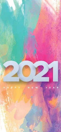 2021, logo, neujahr, thema, röhre