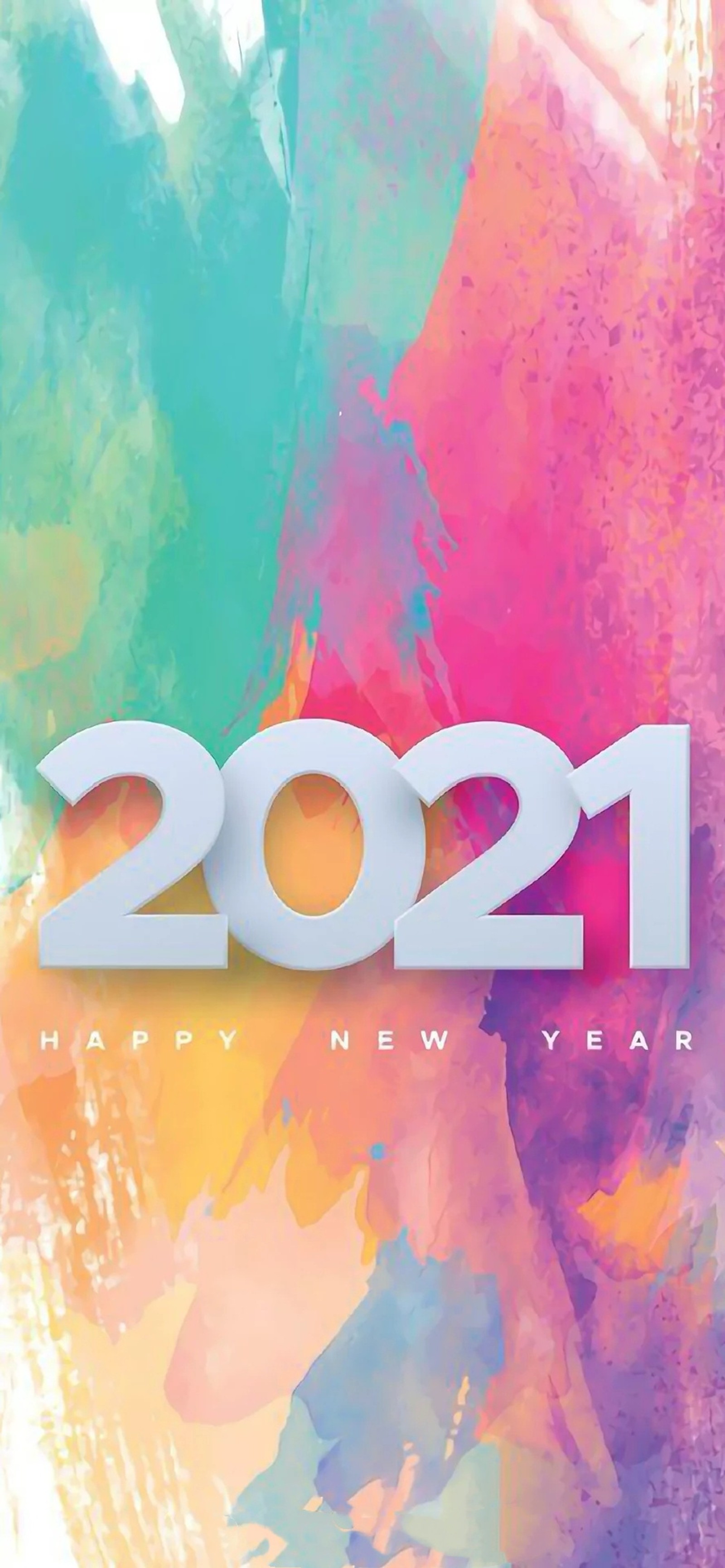 Un cartel colorido del año nuevo 2021 con un fondo colorido (2021, logotipo, año nuevo, tema, tubo)