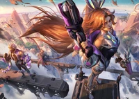 Miss Fortune en action : League of Legends fond d'écran 4K