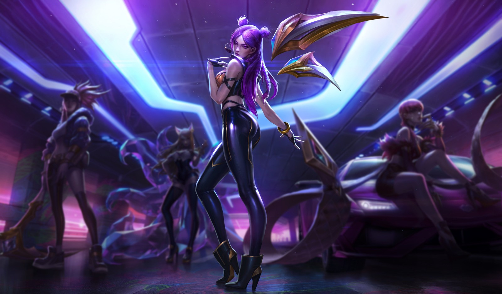 Lade lol, kaisa, kda, league of legends, popstars Hintergrund herunter