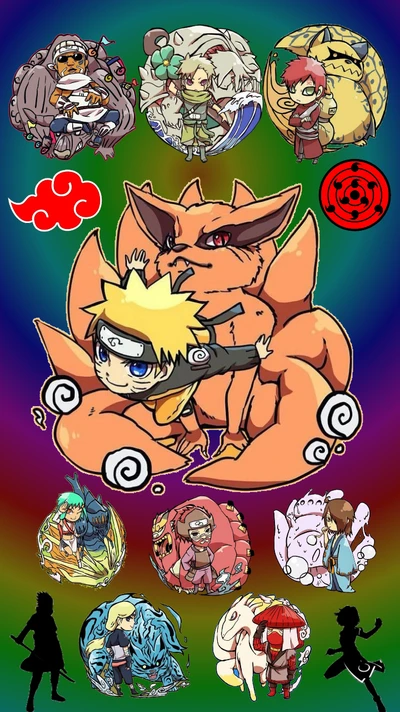 alle, bijuus, kurama, kyubi, manga