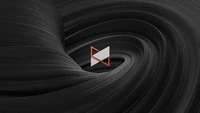 black abstract, mkbhd, 3d background, 5k, abstract wallpaper