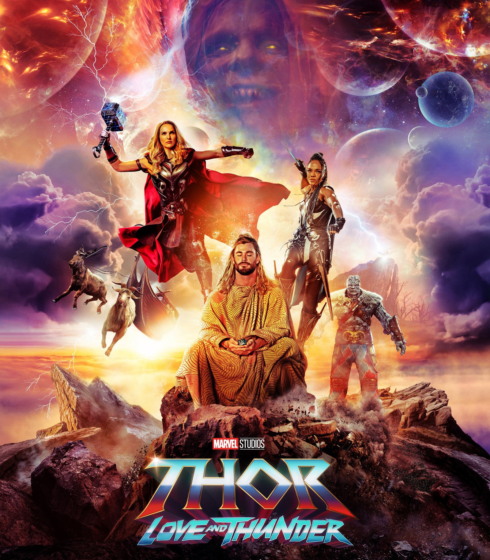 Thor et l'amour du tonnerre (thor amour et tonnerre, thor love and thunder, films 2022, natalie portman, christian bale)