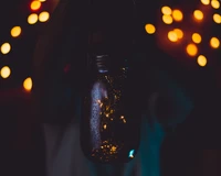 Amber Glow in a Jar: Capturing Midnight Magic