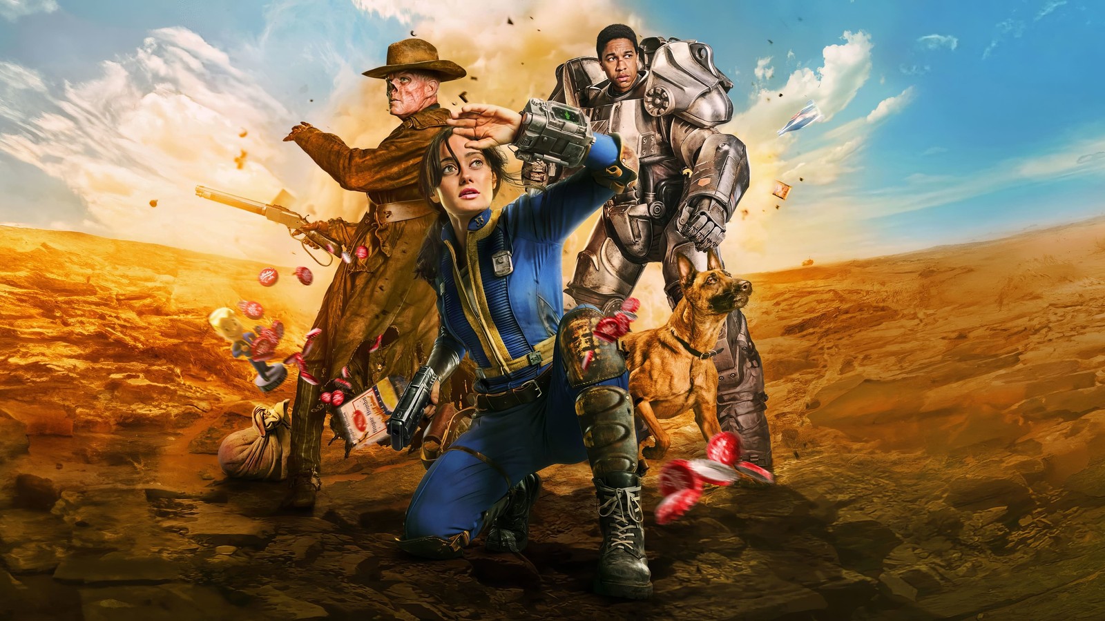 fallout, poster, amazon original series, prime series, 2024 series wallpaper