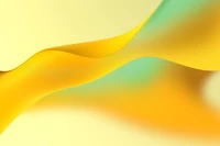 Vibrant Yellow and Amber Waves: A Colorful Abstract Background for Chrome OS