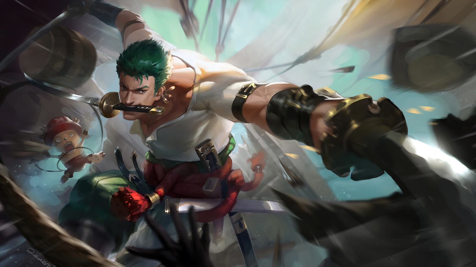 roronoa zoro, one piece, anime wallpaper