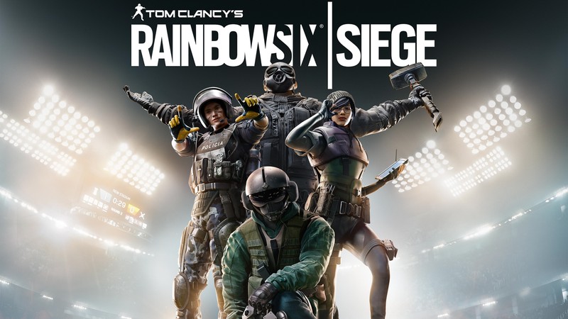 Группа людей в шлемах стоит на поле (rainbow six siege, ключевое искусство, арт игры, игры, обои 4k)