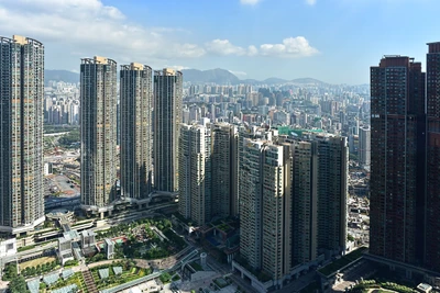 hong kong, gratte ciel, zone urbaine, ville, métropole