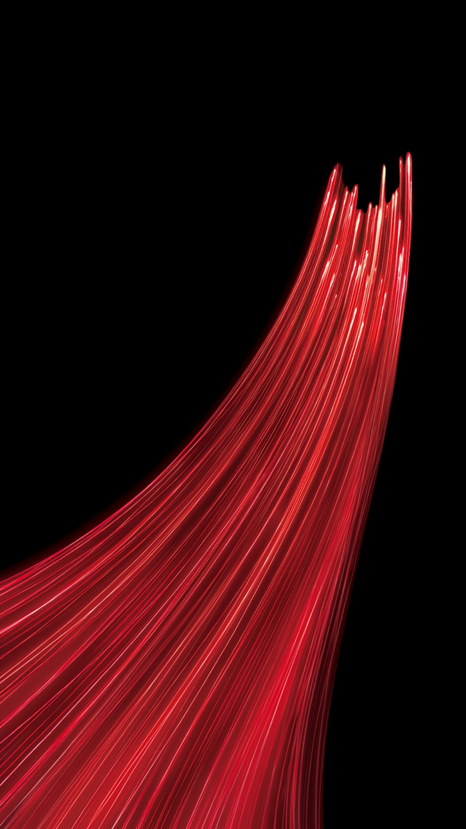 A close up of a red and black background with a curved design (oppo, oppo r11, smartphone, zte, red)