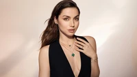 ana de armas, black dress, 5k, 8k, 2024 wallpaper