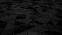 Symmetrical Black Abstract Pattern with Triangular Forms