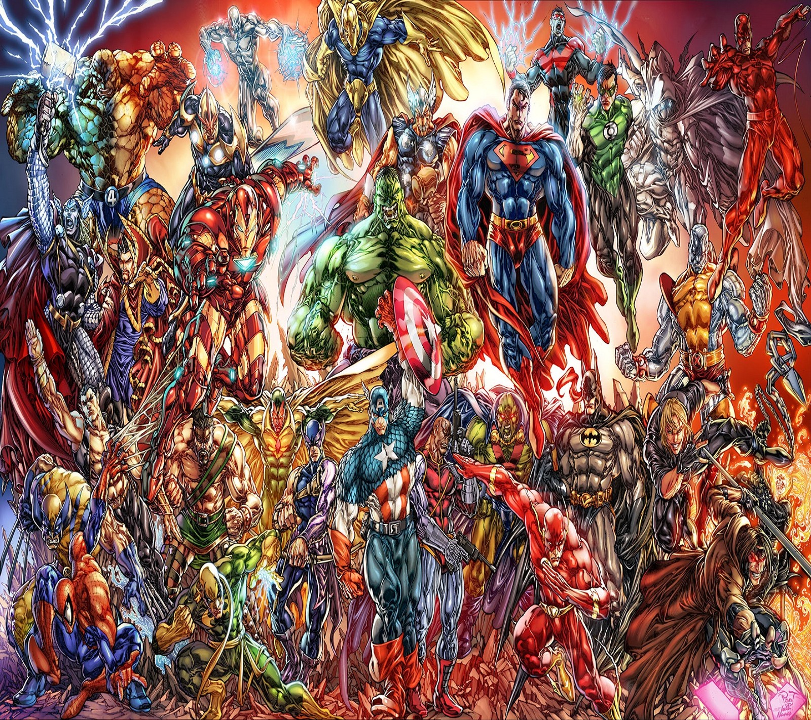 avengers, batman, dc, ironman, justice wallpaper