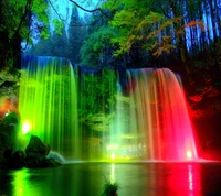 beautiful, waterfall wallpaper