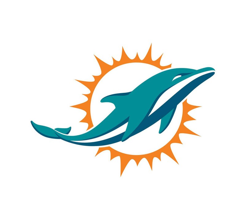 Обои с логотипом miami dolphins (afc, футбол, лига, логотип, национальный)