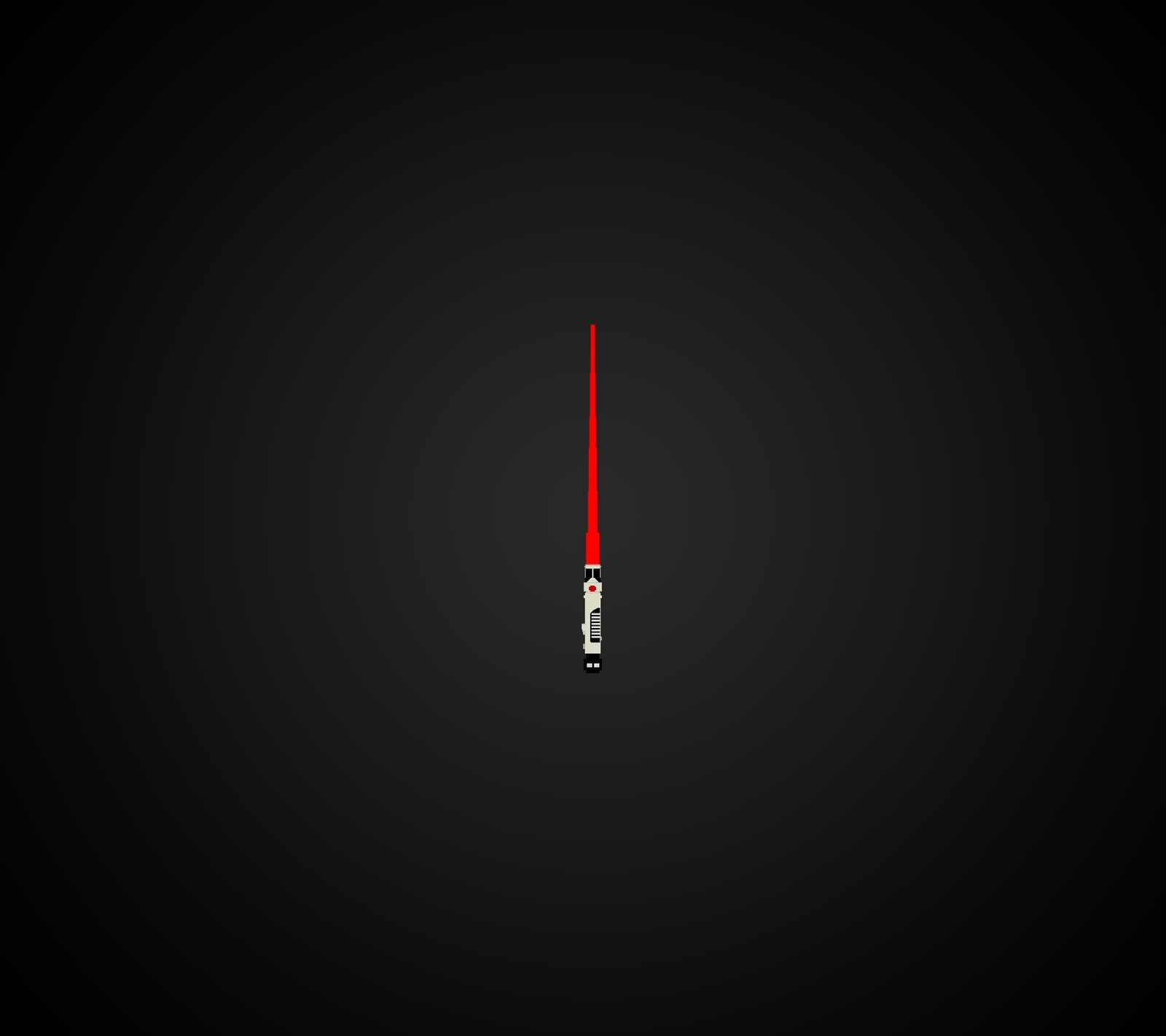 Image artistique d'une ligne rouge sur fond noir (sabre laser, star wars, stars wars)