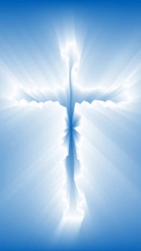 blue, christian, cross wallpaper