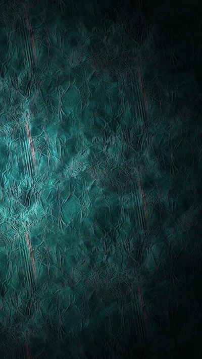 Intricate teal texture with organic patterns and subtle depth effects.