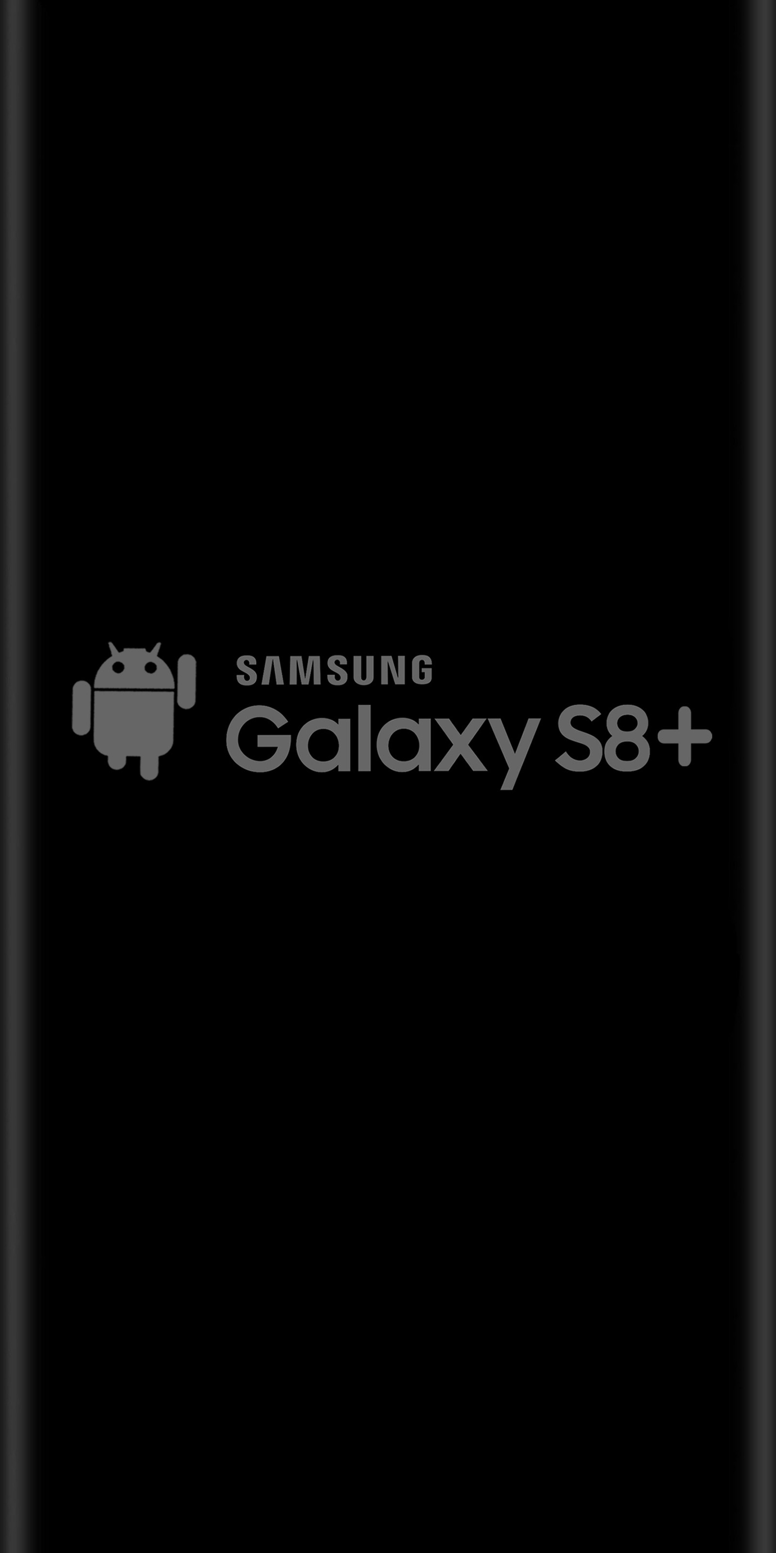 Скачать обои android, чёрный, samsung s8 plus, samsungs8plus