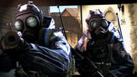 Counter-Terrorists in Gas Masks Prepare for Action in CS:GO