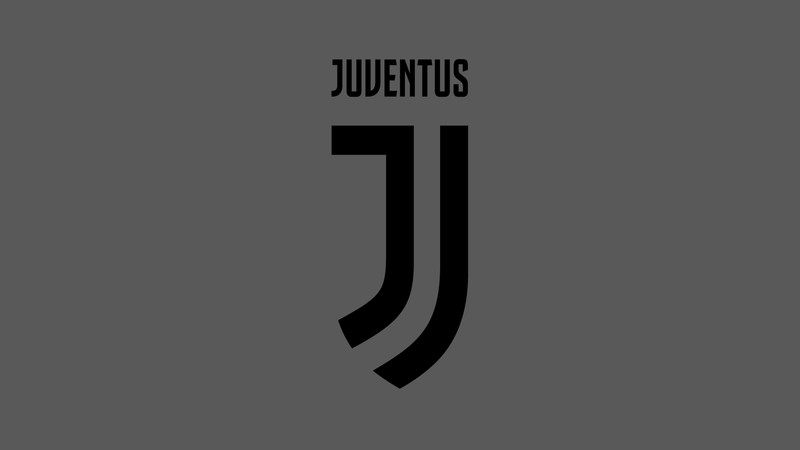 Черно-белое фото футбольного логотипа (ювентус, juventus fc, минималистичный, серая подложка, 5k)