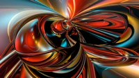 Vibrant Fractal Vortex: A Psychedelic Journey Through Abstract Patterns