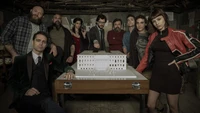 El elenco de "La Casa de Papel" planeando el atraco