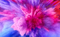 Vibrant Pink Color Explosion: Abstract 4K Wallpaper