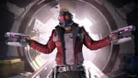 Star-Lord Ready for Action in Marvel's Guardians of the Galaxy Video Game