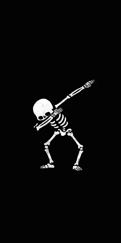 skeleton, black, and, white, hd