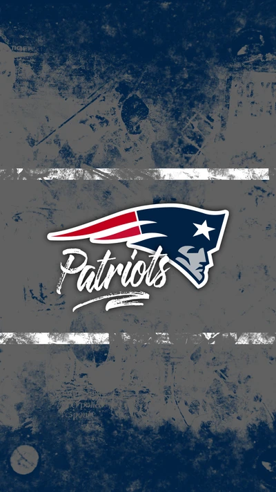 Diseño de logo grunge de los New England Patriots