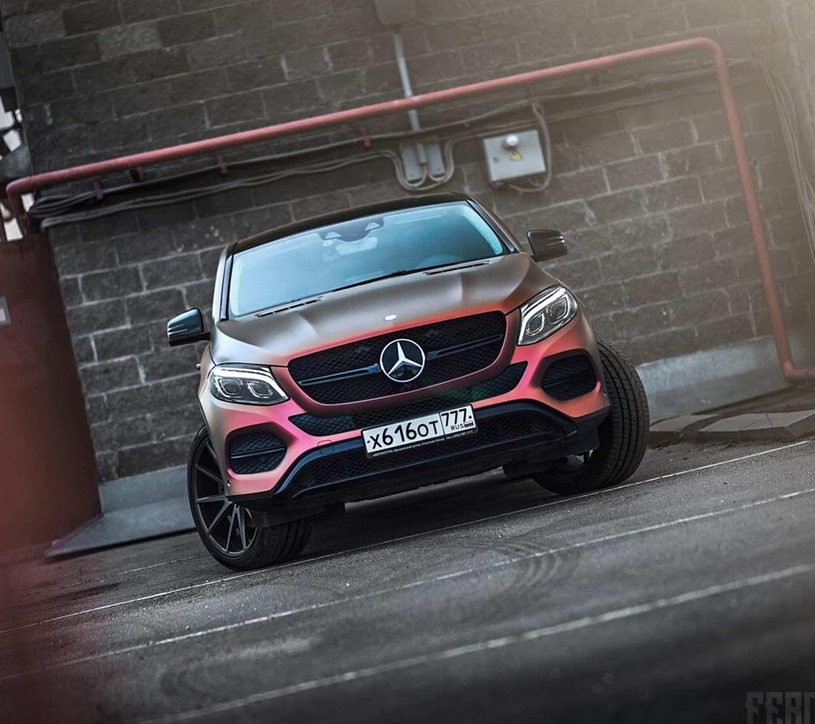 Téléchargez le fond d'écran amg, gle, mercedes, rouge