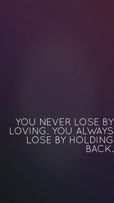 lose, never