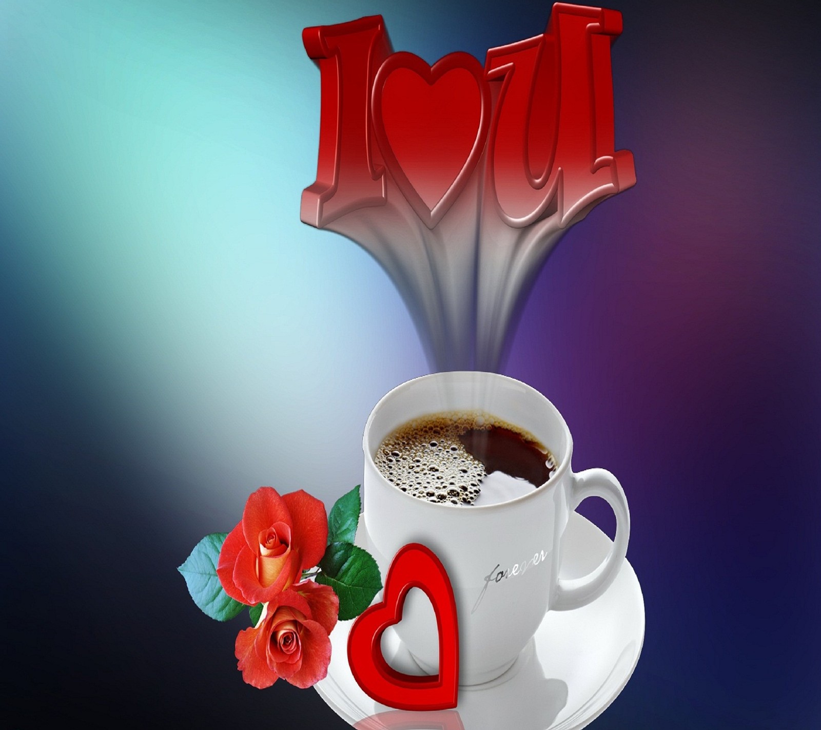 coffee, flower, good morning, hd, heart Download Wallpaper