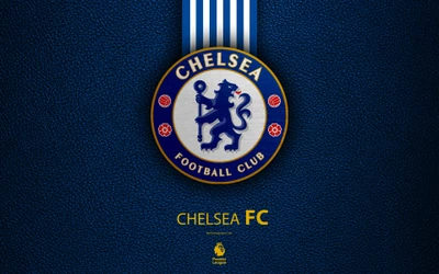 Emblème de Chelsea FC : Logo de lion iconique sur fond texturé