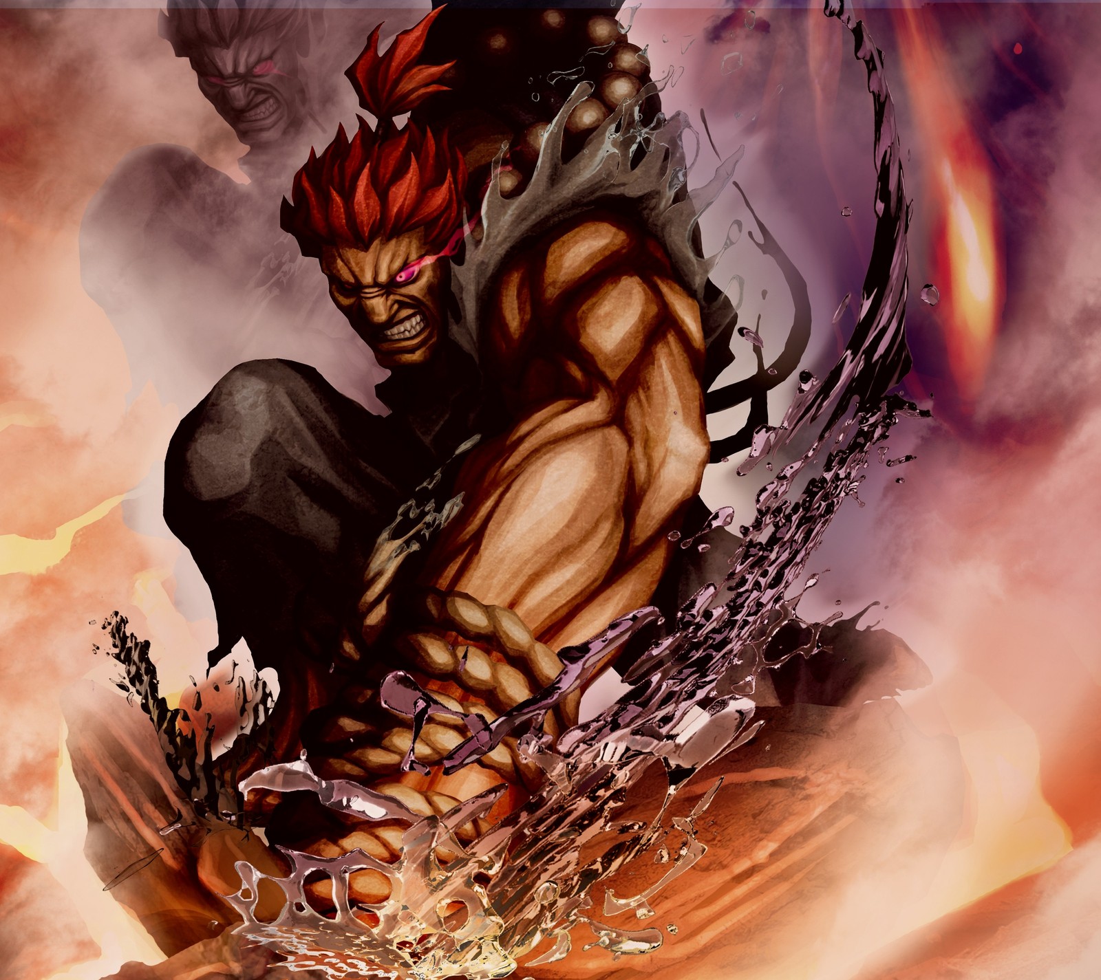 akuma, enemy, luigyh, street fighter, video games wallpaper