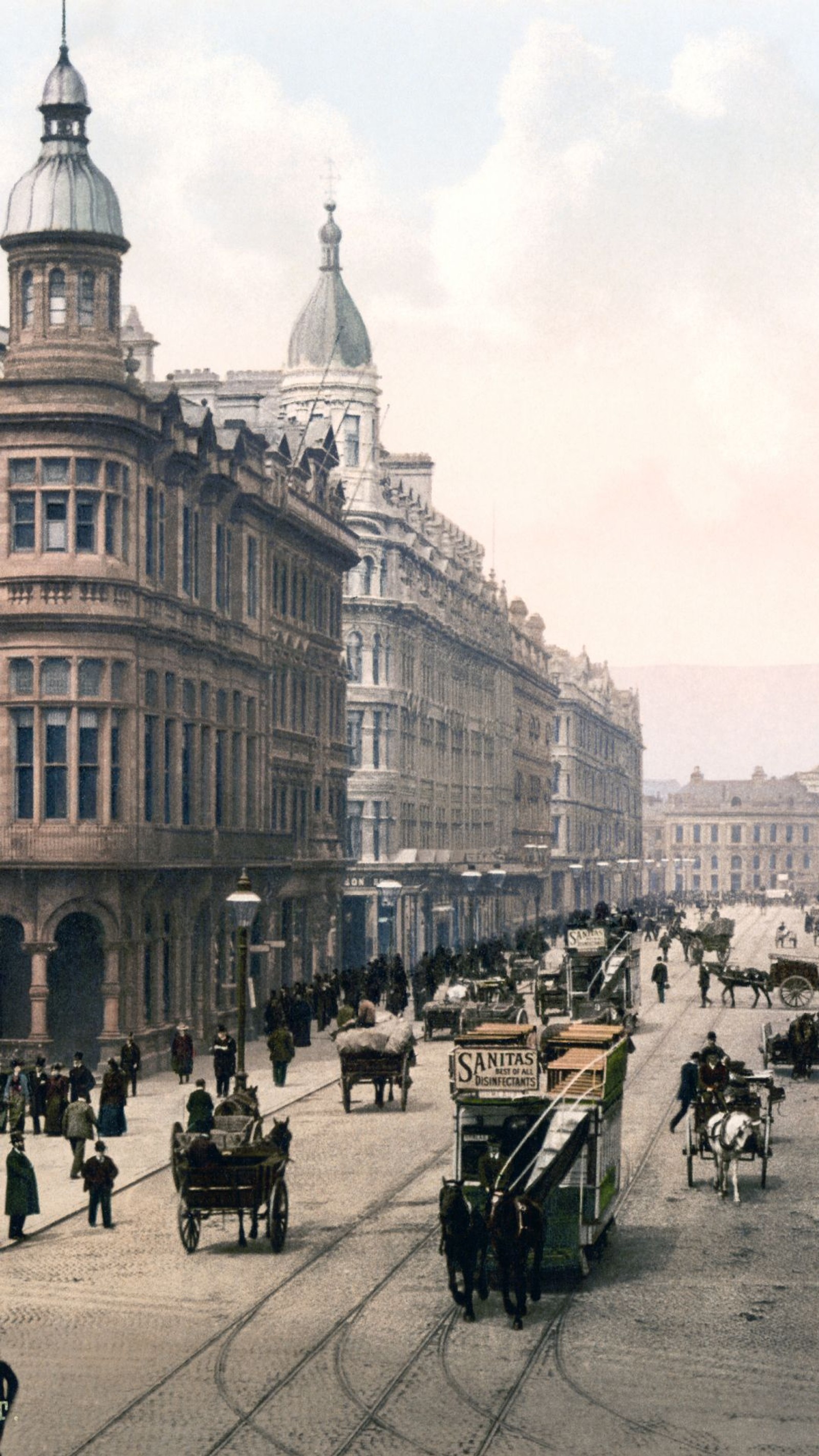 Lade belfast, royal avenue Hintergrund herunter